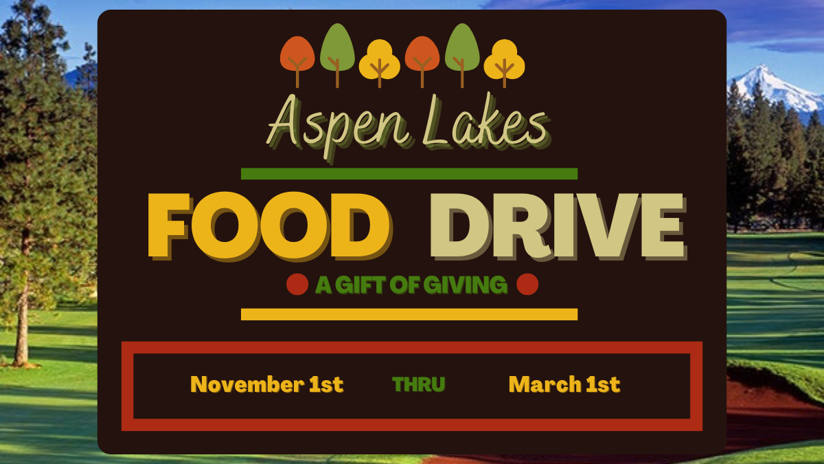 Aspen lakes Food Drive Flyer 111 blog